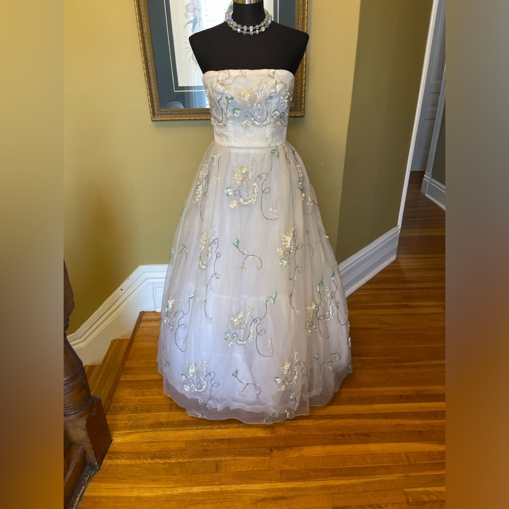 50s evening gown